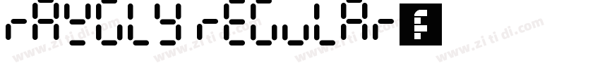 Rawgly Regular字体字体转换